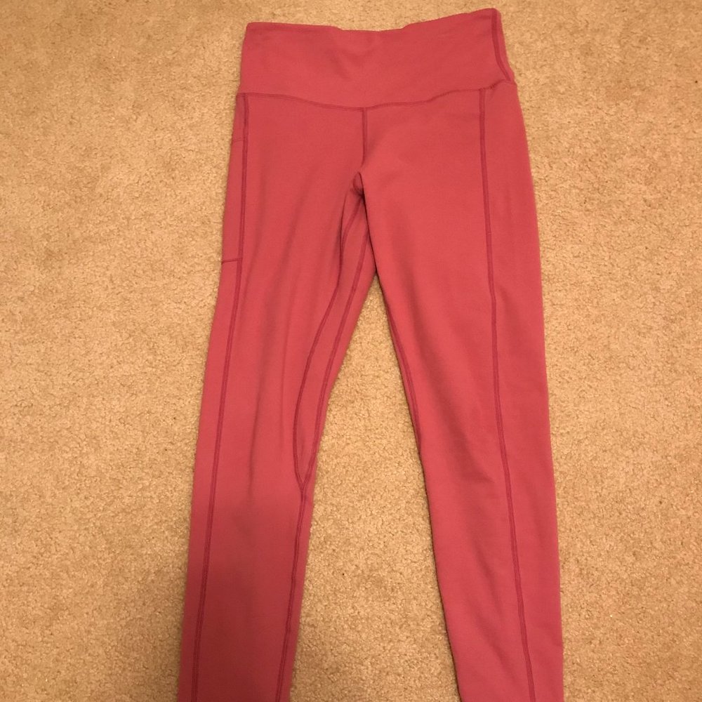 High Quality FETY Pink Leggings With Pocket